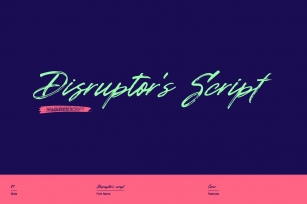 Disruptors Script Font Download