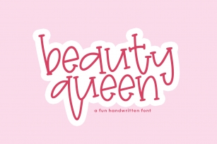 Beauty Queen - A Quirky Handwritten Font Font Download