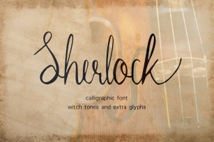 Sherlock calligraphy script font Font Download