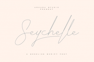 ARK Seychelle - Exotic Monoline Font Font Download