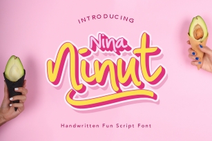 Nina Ninut - Fun Handwritten Font Font Download