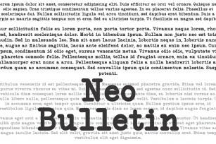 NeoBulletin Font Download