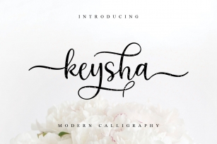 keysha modern calligraphy Font Download