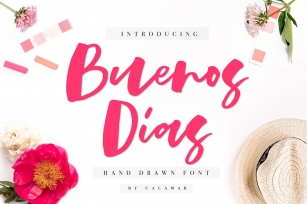 Buenos Dias Font + Extras Font Download