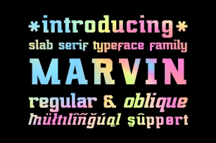 Marvin Regular & Oblique Font Download