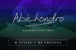 Abichondro Signature - Intro Sale Font Download