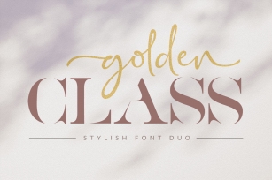 Golden Class Font Duo Font Download