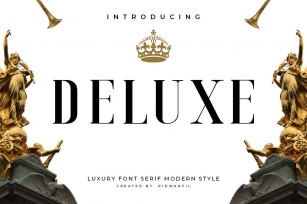 Deluxe Font Family - Luxury Modern Font Serif Font Download
