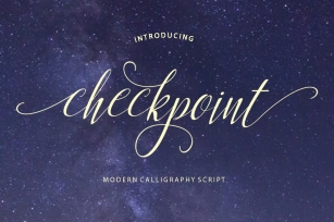 Checkpoint Script Font Download