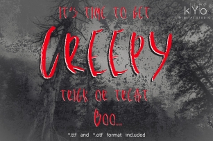 Creepy Brush Halloween font Font Download