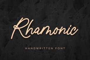 Rhamonic Handwritten Font Font Download