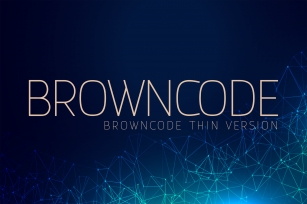 Browncode Thin Versionl Elegant font sans serif Font Download