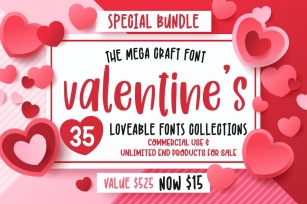 The Mega Valentines Font Collections Font Download