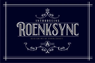 Roenksync Font Font Download