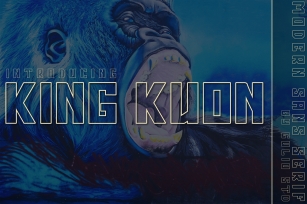 King Kuon Outline Font Download