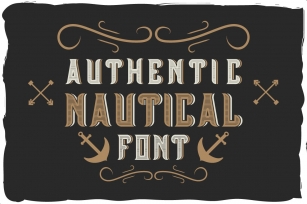 Authentic nautical typeface Font Download