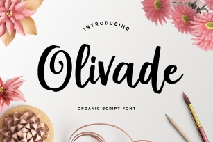 Olivade - Script Font Font Download