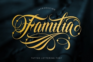 Familia Tattoo Lettering Font Font Download