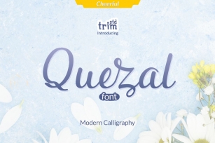 Quezal - Modern Calligraphy Font Download
