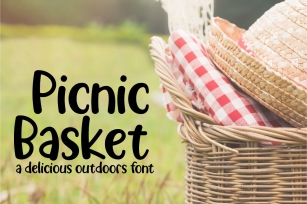 Picnic Basket - A Delicious Outdoors Font Font Download