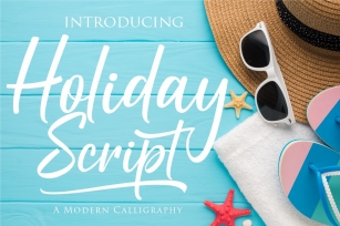 Holiday Script | A Modern Calligraphy Font Download