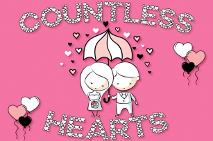 Countless Hearts | Love Craft Font Font Download