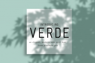 Verde Elegant Modern Font Font Download