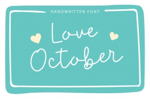 Love October Font Download