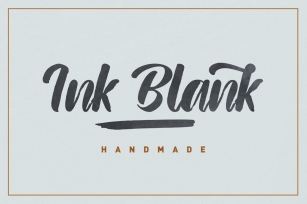Ink Blank Font Download