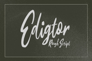 Edigtor - Rough Script Font Download