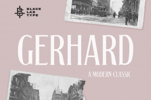 Gerhard - A Modern Classic Font Font Download