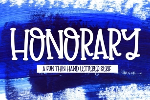 Honorary - A Clean Thin Serif Print Font Download