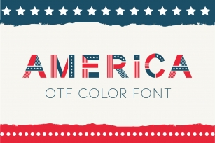 America otf color font Font Download