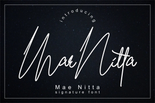Mae Nitta Font Download