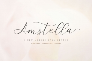 Amstella Modern Calligraphy Font Download