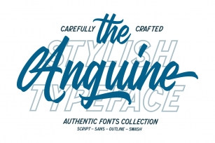 Anguine - Stylish Typeface Font Download