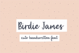 Birdie James Font Download