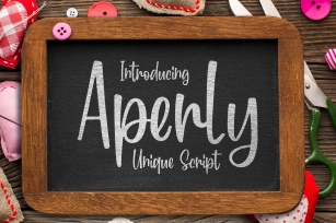 Aperly - Unique Script Font Font Download