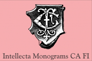 Intellecta Monograms CA FI Font Download