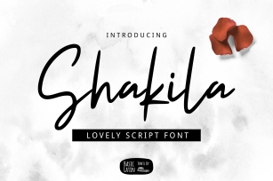 Shakila Script Font Font Download