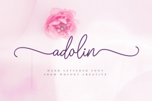 Adolin | Script fonts Font Download