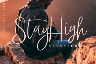StayHigh Signature Font Font Download