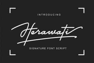 Herawati Signature Font Font Download