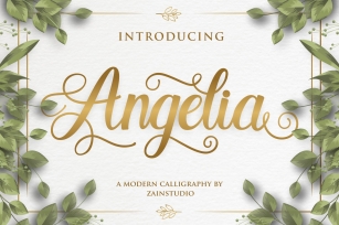 Angelia Modern Script Font Font Download