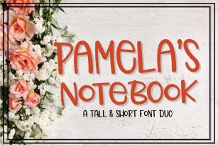 Pamelas Notebook - Font Duo Font Download