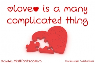 Love Is A Many Complicated Thing Font Download
