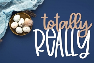 Totally Really - A Script & Print Font Duo Font Download
