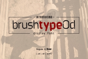 Brushtype Od Display Font Font Download