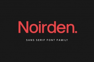 Noirden Sans Font Font Download