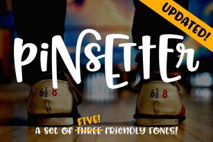 Pinsetter - three fun fonts! Font Download